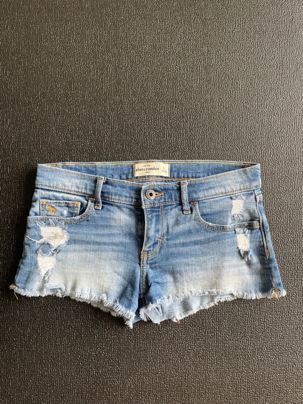 Abercrombie low rise jean shorts
